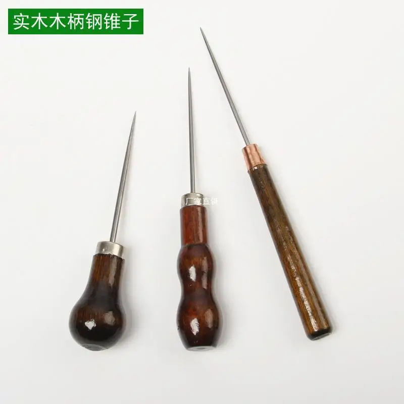 All-Steel Hand-Made Awl Awl Needle Solid Wood Handle Awl Ultra-Long Ultra-Fine Bit Awl Hand-Made Leather Punching Tool
All-Steel Hand-Made Awl Awl Needle Solid Wood Handle Awl Ultra-Long Ultra-Fine Bit Awl Hand-Made Leather Punching Tool