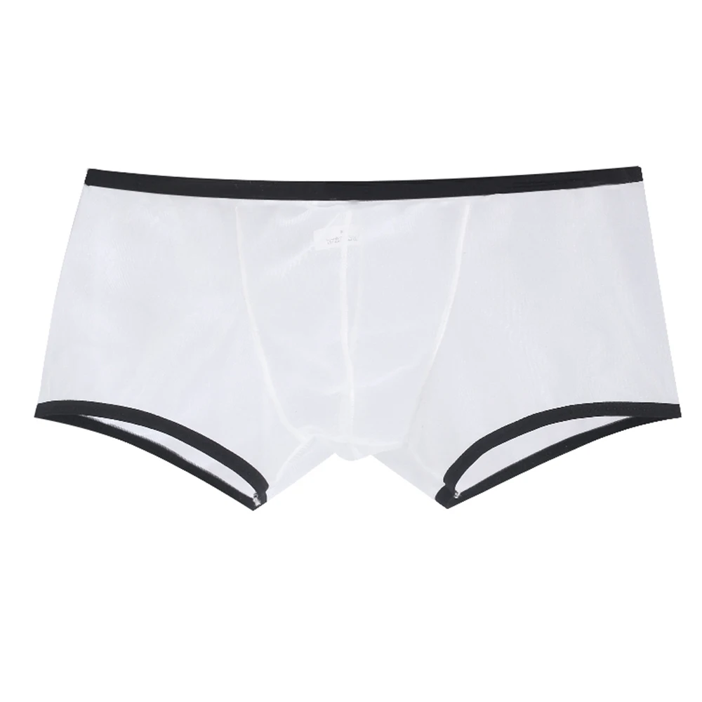 Men Fine Mesh See Through Boxer Briefs Low Waist Solid Colour Panties Fully Transparent Underpants Sexy Underwear Lingerie
Men Fine Mesh See Through Boxer Briefs Low Waist Solid Colour Panties Fully Transparent Underpants Sexy Underwear Lingerie