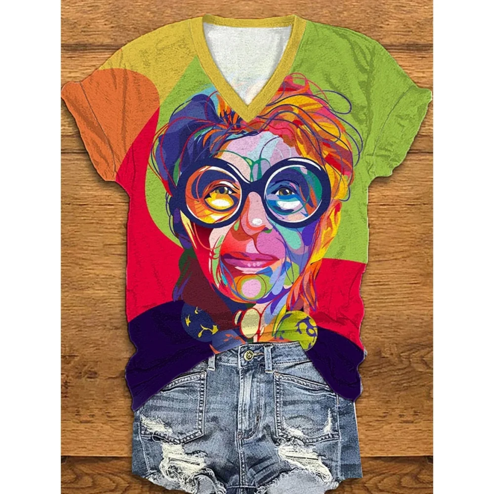 Cotton Women's T-Shirts Fashion Characters Top Tee 3d Rose T-Shirt Harajuku Casual Short Sleep V-Neck Oversized Female Clothing
Cotton Women's T-Shirts Fashion Characters Top Tee 3d Rose T-Shirt Harajuku Casual Short Sleep V-Neck Oversized Female Clothing