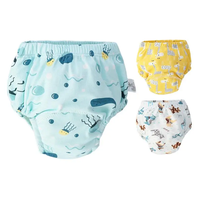 

6 Layer Waterproof Reusable Cotton Baby Training Pants Infant Shorts Underwear Cloth Baby Diaper Nappies Panties Nappy Changing