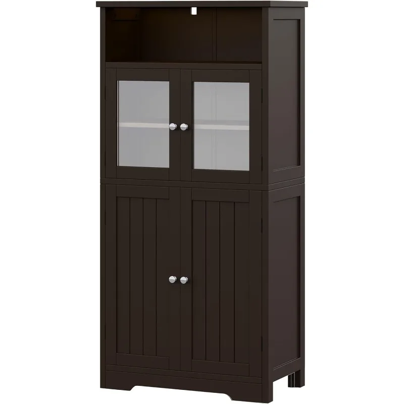 50.4''H Bathroom Storage Cabinet, Freestanding Bathroom Cabinet with Open Storage, Kitchen Pantry Cabinet with Doors
50.4''H Bathroom Storage Cabinet, Freestanding Bathroom Cabinet with Open Storage, Kitchen Pantry Cabinet with Doors