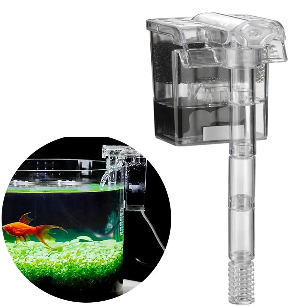 

Mini USB Charging Waterfall Filter 2.5W USB AC/DC Interface Aquarium Silent Filter Pump 3 in 1 External Hang Up