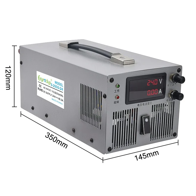 1500W High Quality Power Supply AC220V To DC 0-600V Regulated DC High Power Digital Display Adjustable Switching Power Supply
1500W High Quality Power Supply AC220V To DC 0-600V Regulated DC High Power Digital Display Adjustable Switching Power Supply