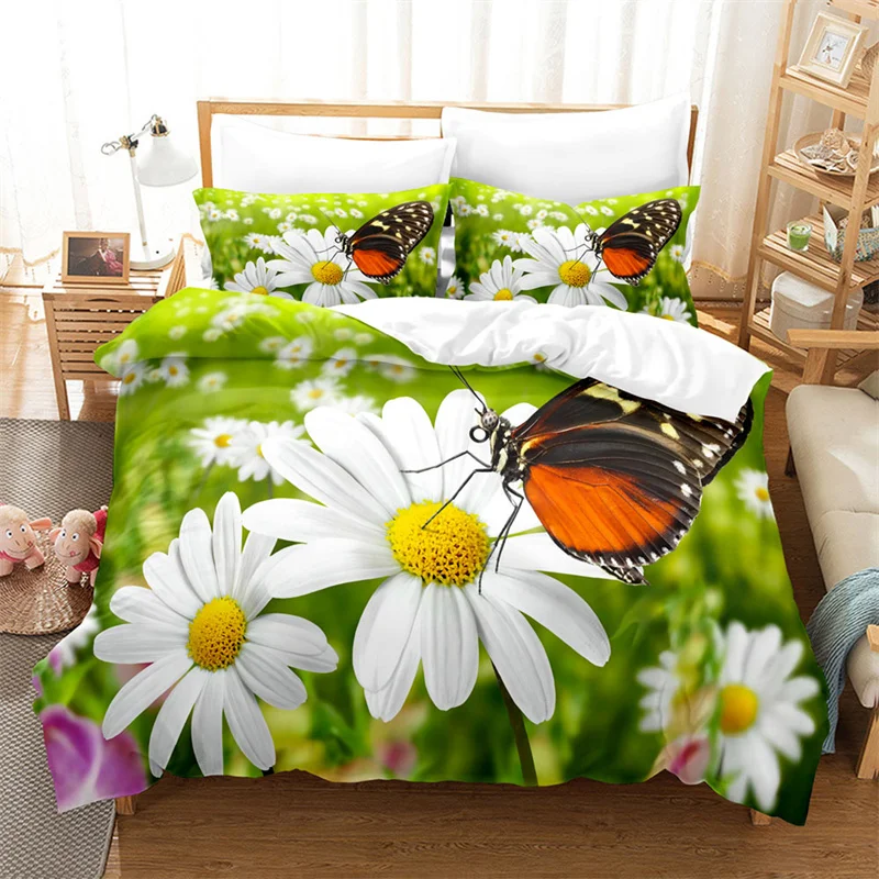 Daisy Butterfly Bedding Set Lovely Kid's Duvet Cover Boys, Quilt Cover Girls Room Gorgeous Bedding King/Queen Duvet Cover Set
Daisy Butterfly Bedding Set Lovely Kid's Duvet Cover Boys, Quilt Cover Girls Room Gorgeous Bedding King/Queen Duvet Cover Set