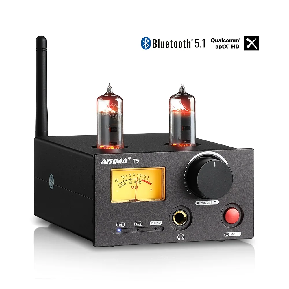 AIYIMA T5 MM Phono Tube Amplifier 160Wx2 NE5532 Stereo Amplifier Bluetooth Audio Amplifier VU Meter Turntable Phonograph Preamp
AIYIMA T5 MM Phono Tube Amplifier 160Wx2 NE5532 Stereo Amplifier Bluetooth Audio Amplifier VU Meter Turntable Phonograph Preamp