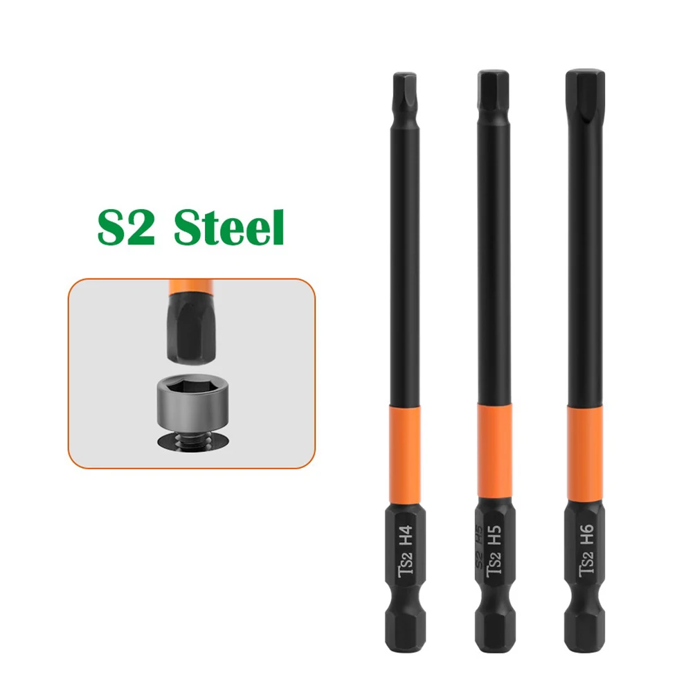 6 Pcs Hexagon Screwdriver Bit H2.5/H3/H4/H5/H6 100mm Length Quick Change For Impact Driver Power Drill Screwdriver Parts
6 Pcs Hexagon Screwdriver Bit H2.5/H3/H4/H5/H6 100mm Length Quick Change For Impact Driver Power Drill Screwdriver Parts