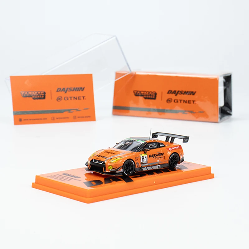 Tarmac работает 1:64, Игрушечная модель автомобиля, фотомагнитола NISMO GT3, литье под давлением, автомобиль-оранжевый
Tarmac работает 1:64, Игрушечная модель автомобиля, фотомагнитола NISMO GT3, литье под давлением, автомобиль-оранжевый