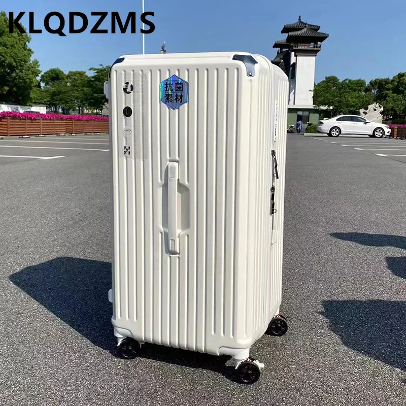 

KLQDZMS 22"24"26"28"30"32"34"Inch Women's Luggage Extra Large Capacity Lightweight Trolley Case Travel Essentials Men's Suitcase