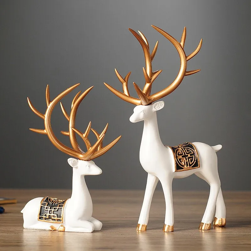 New Chinese deer decoration partition living room TV cabinet wine cabinet study housewarming creative gifts
New Chinese deer decoration partition living room TV cabinet wine cabinet study housewarming creative gifts