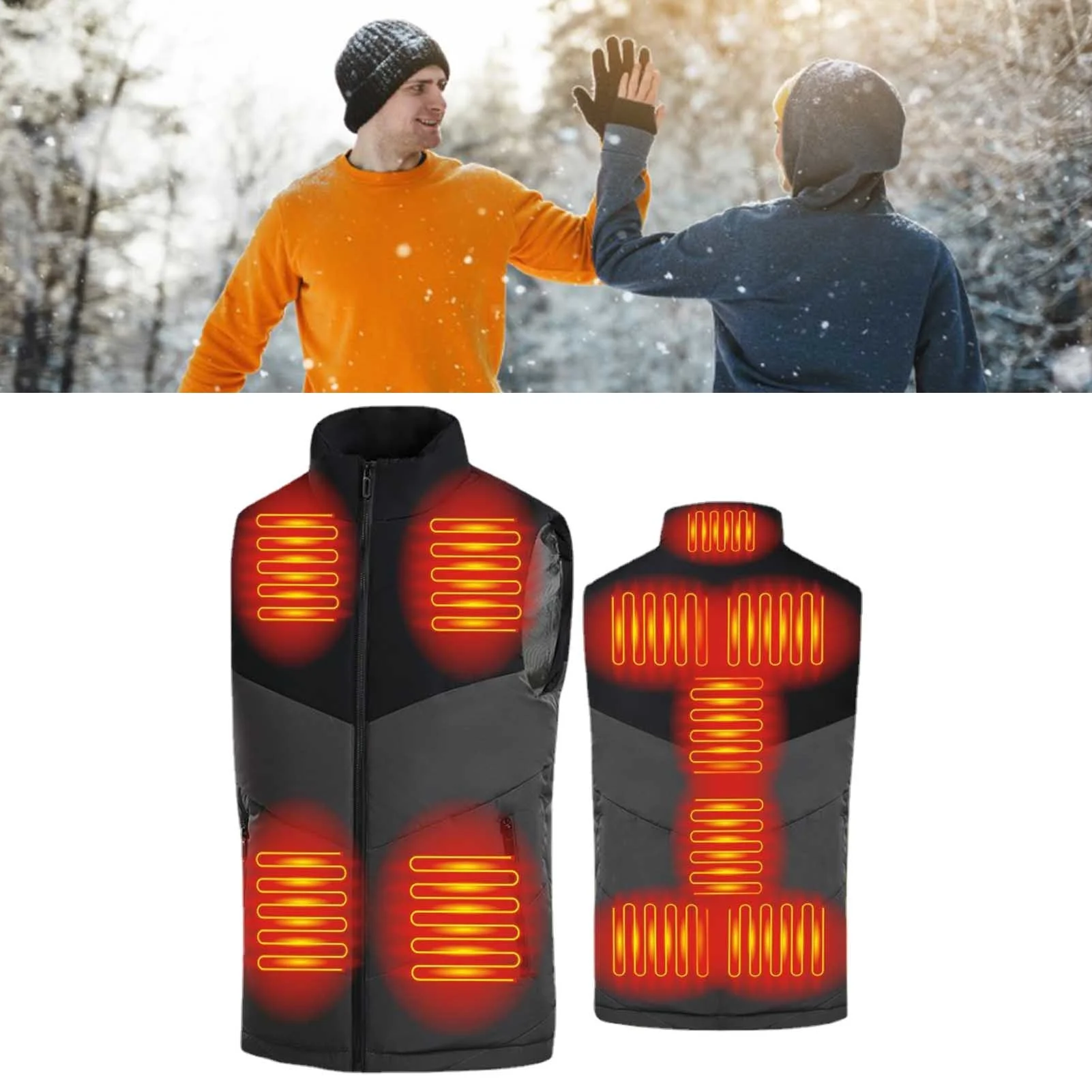 11 Places Heated Vest Men Women Usb Heated Jacket Heating Vest Thermal Clothing Hunting Vest Winter Heating Jacket Black
11 Places Heated Vest Men Women Usb Heated Jacket Heating Vest Thermal Clothing Hunting Vest Winter Heating Jacket Black