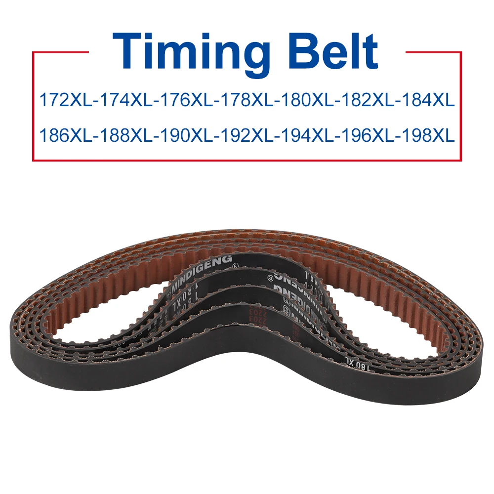 

XL Timing Belt Trapezoid Teeth 172/174/176/178/180/182/184/186/188/190/192/194/196/198XL Rubber Belt Width 10/15/20/25/30 mm