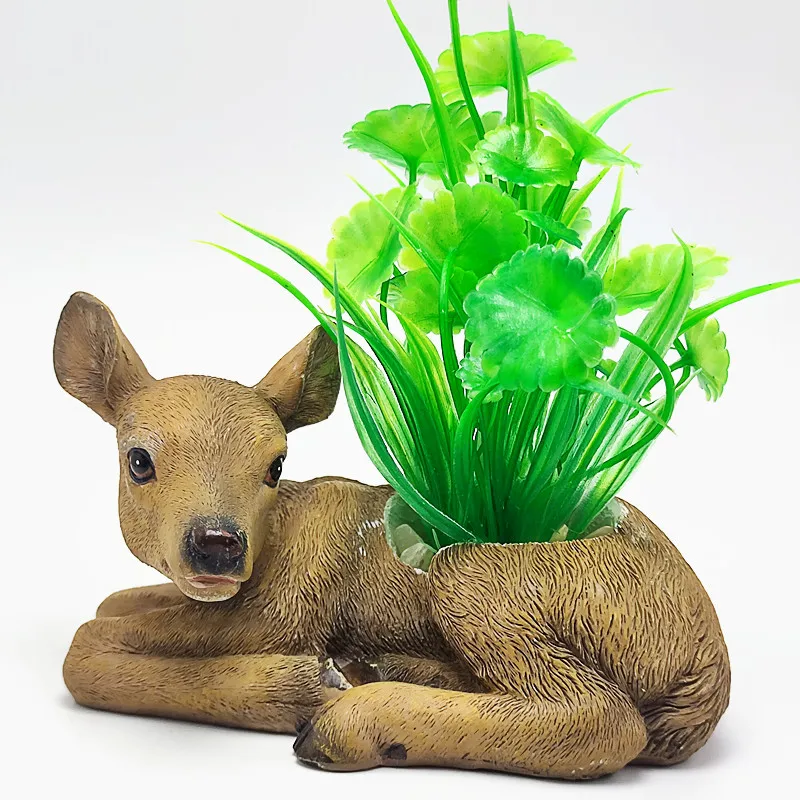 

Christmas Deer Vase Plant Succulent Silicone Mold Making Resin Concrete Vase Cactus Silicone Mold Home Decor Tool