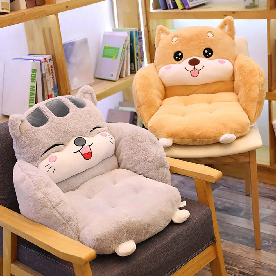 Cartoon Animal Seat Cushion Office Chair Backrest Pad Soft Plush One-piece Cushion Student Chair Cushion Support Mat Decoration
Cartoon Animal Seat Cushion Office Chair Backrest Pad Soft Plush One-piece Cushion Student Chair Cushion Support Mat Decoration