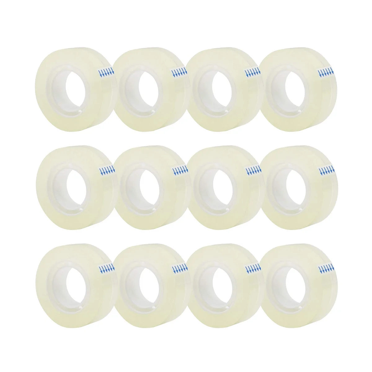 12 x Transparent Tape Refills, Clear Tape, All-Purpose Transparent Glossy Tape for Office, Home, School
12 x Transparent Tape Refills, Clear Tape, All-Purpose Transparent Glossy Tape for Office, Home, School