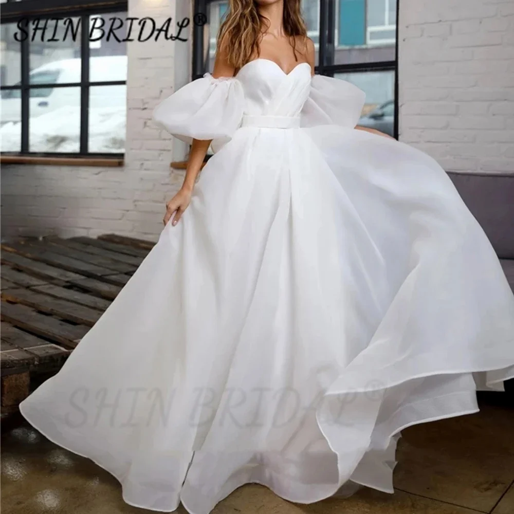 SHIN BRIDAL Sweetheart Neck Off The Shoulder Ball Gown Wedding Dresses For Women 2024 Floor Length Backless vestidos de novia
SHIN BRIDAL Sweetheart Neck Off The Shoulder Ball Gown Wedding Dresses For Women 2024 Floor Length Backless vestidos de novia