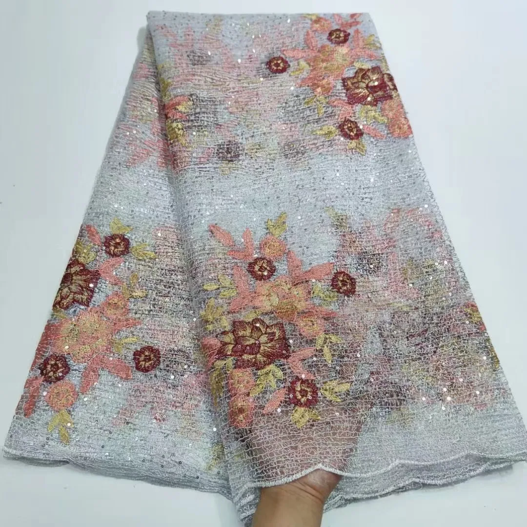 African Nigerian Lace Fabric With Sequins High Quality Rope Embroidery Tulle Lace French Cord Lace Fabric For Wedding Asoebi
African Nigerian Lace Fabric With Sequins High Quality Rope Embroidery Tulle Lace French Cord Lace Fabric For Wedding Asoebi