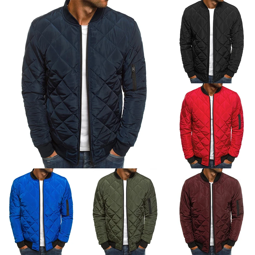 Mens Winter Warm Stand Collar Puffer Zip Up Jacket Quilted Padded Coat Outwear Long Sleeve Coat Solid Color
Mens Winter Warm Stand Collar Puffer Zip Up Jacket Quilted Padded Coat Outwear Long Sleeve Coat Solid Color