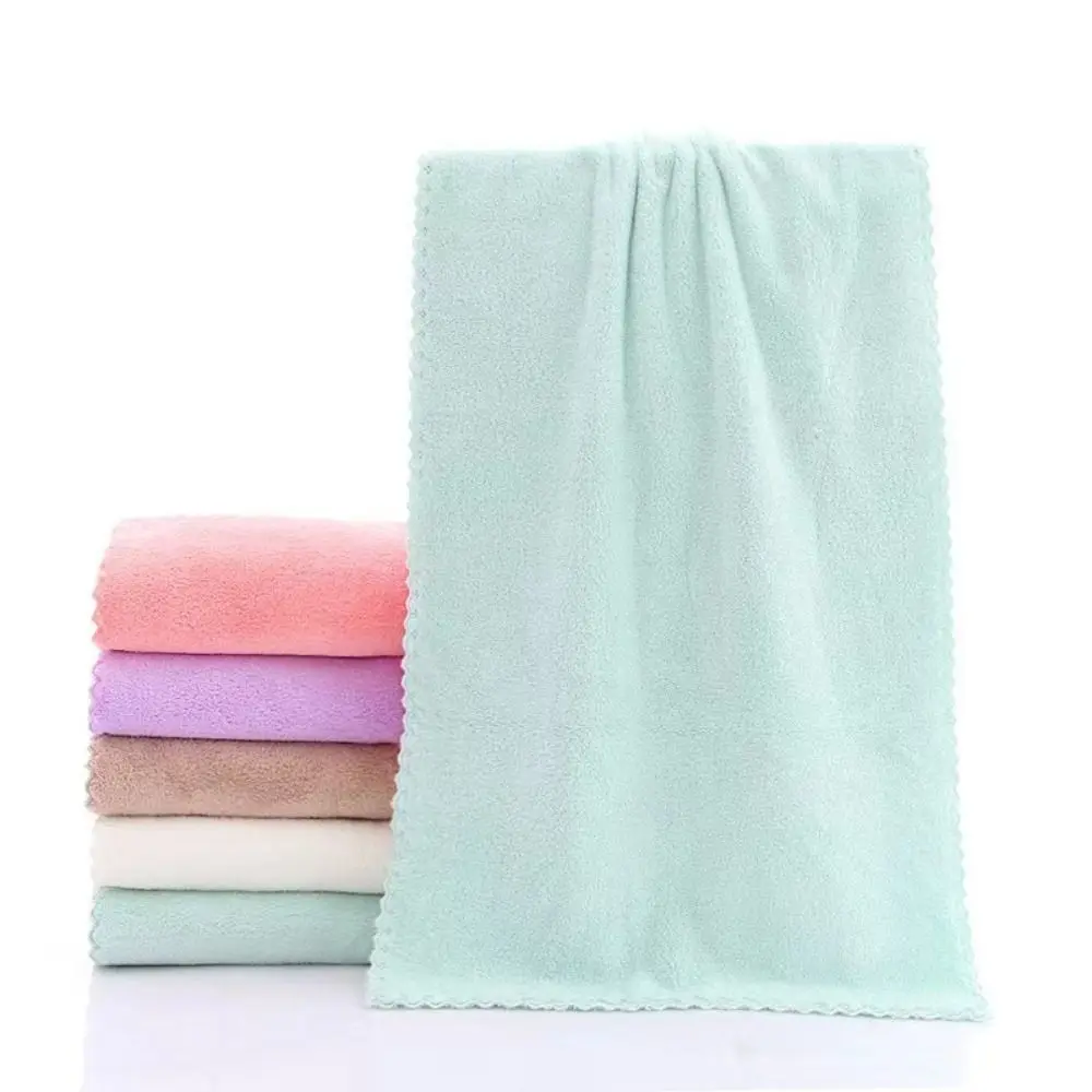

35*75cm Quick-drying Coral Velvet Towel New Soft Highly Absorbent Shower Towel Lint-free Thickened Facial Towel Bathroom