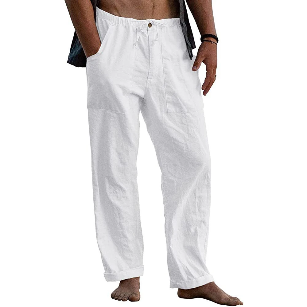 Men's Summer Beach Loose Cotton Linen Pants Elasticated Casual Trousers Buttoms Sleep Bottoms Leggings
Men's Summer Beach Loose Cotton Linen Pants Elasticated Casual Trousers Buttoms Sleep Bottoms Leggings