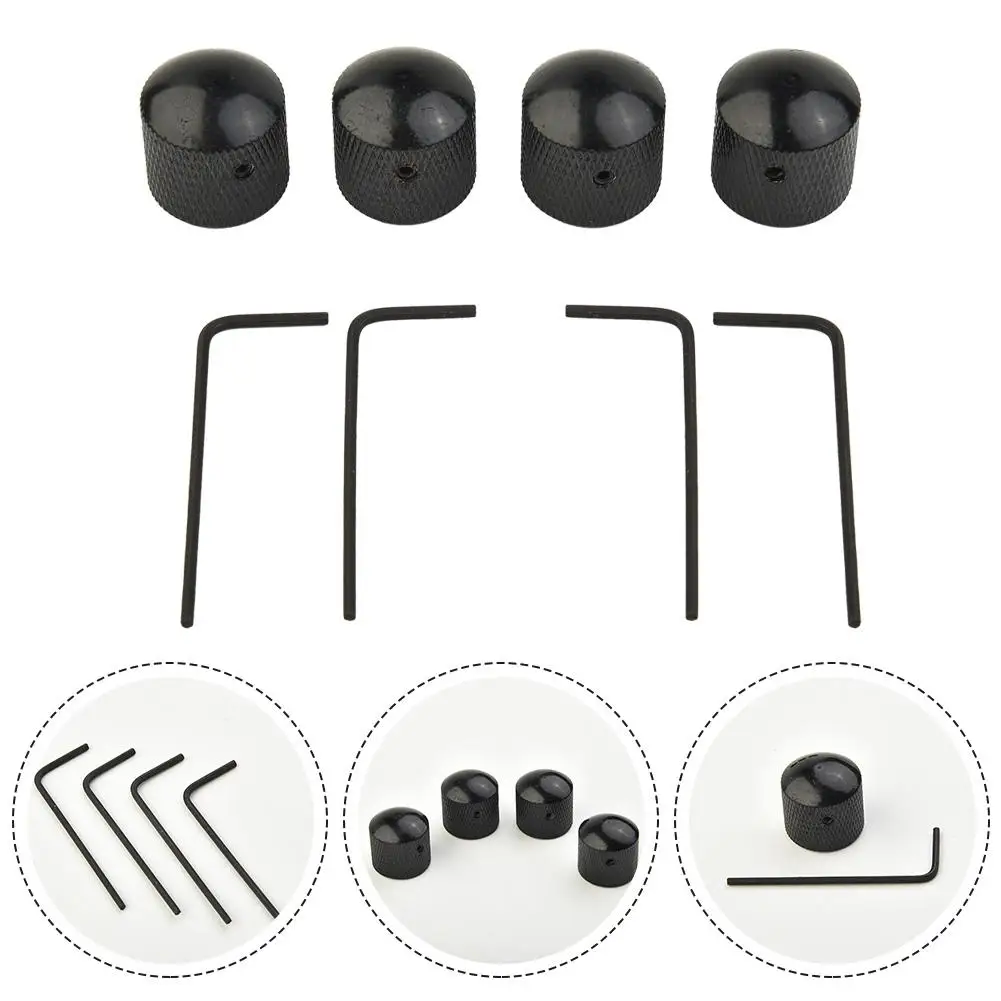 4X Black Knob For Bass/Telecaster Guitars Domed Knurled Volume Tone Knob Guitar Parts For 6mm Coarse Splined Fine Splined
4X Black Knob For Bass/Telecaster Guitars Domed Knurled Volume Tone Knob Guitar Parts For 6mm Coarse Splined Fine Splined