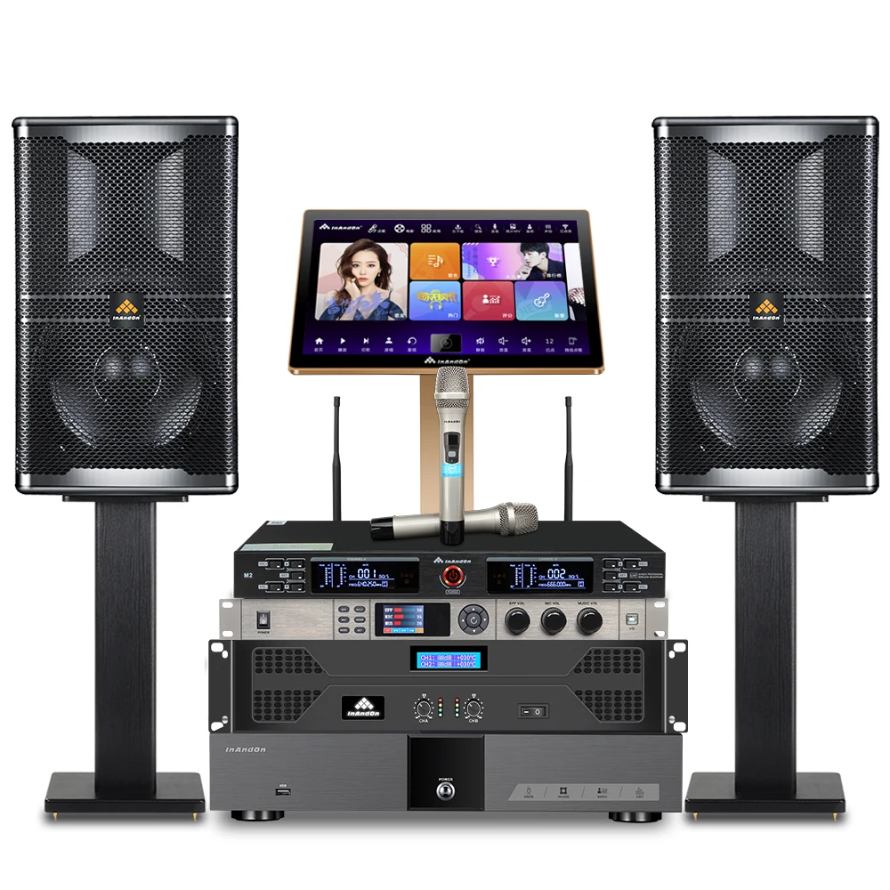 Best-selling home theater system KV-V5 largest professional karaoke player set 6t China karaoke machine WiFi KTV karaoke system.
Best-selling home theater system KV-V5 largest professional karaoke player set 6t China karaoke machine WiFi KTV karaoke system.