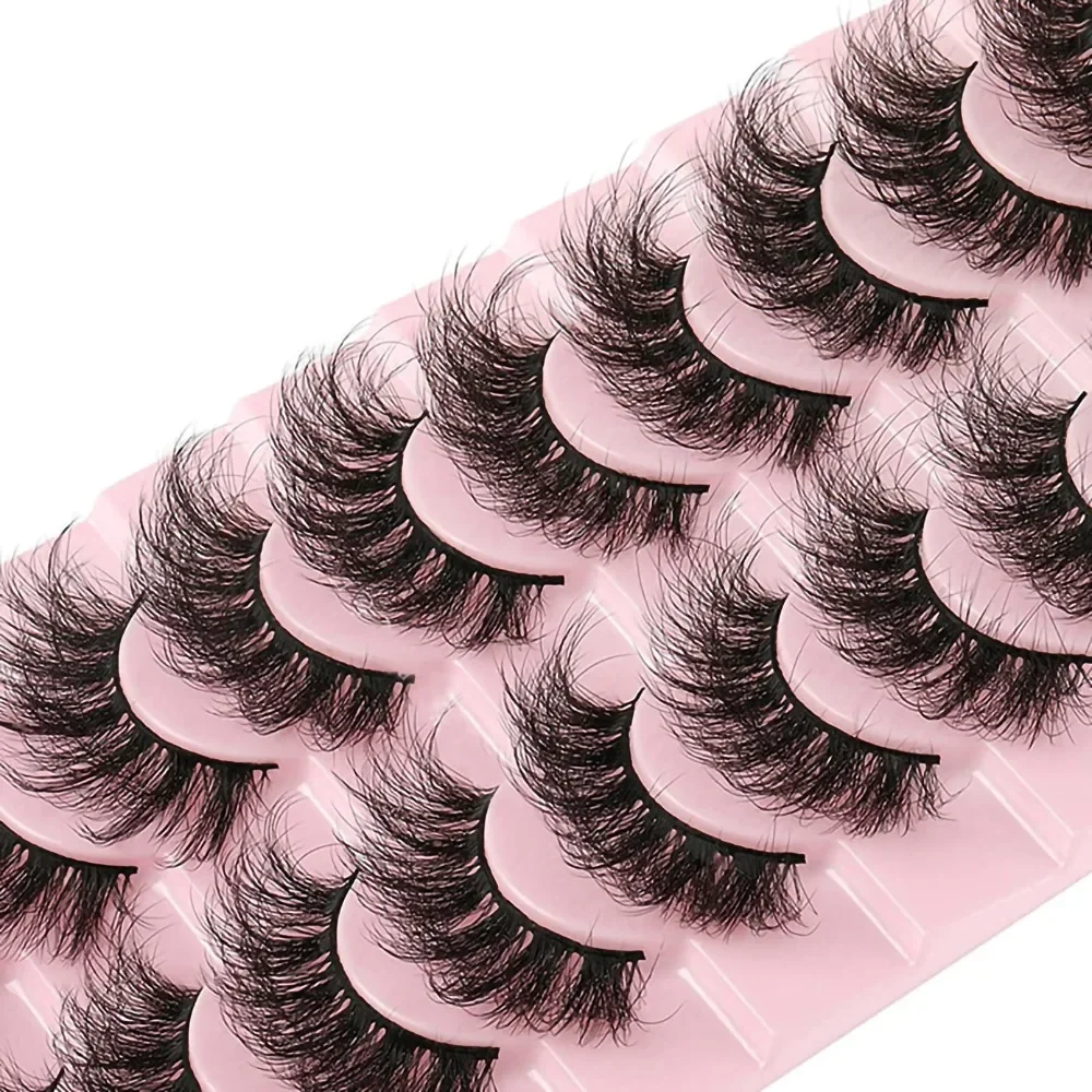 10 Pairs False Eyelashes Fluffy Lashes Dramatic Volume Lashes Natural Long Eyelashes Makeup
10 Pairs False Eyelashes Fluffy Lashes Dramatic Volume Lashes Natural Long Eyelashes Makeup