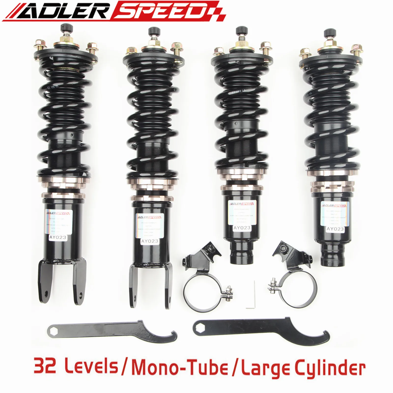 

ADLERSPEED 32 Ways Coilovers Lowering Suspension Kit For Honda Civic Sedan / Hatch (ED/EF) 1988-91