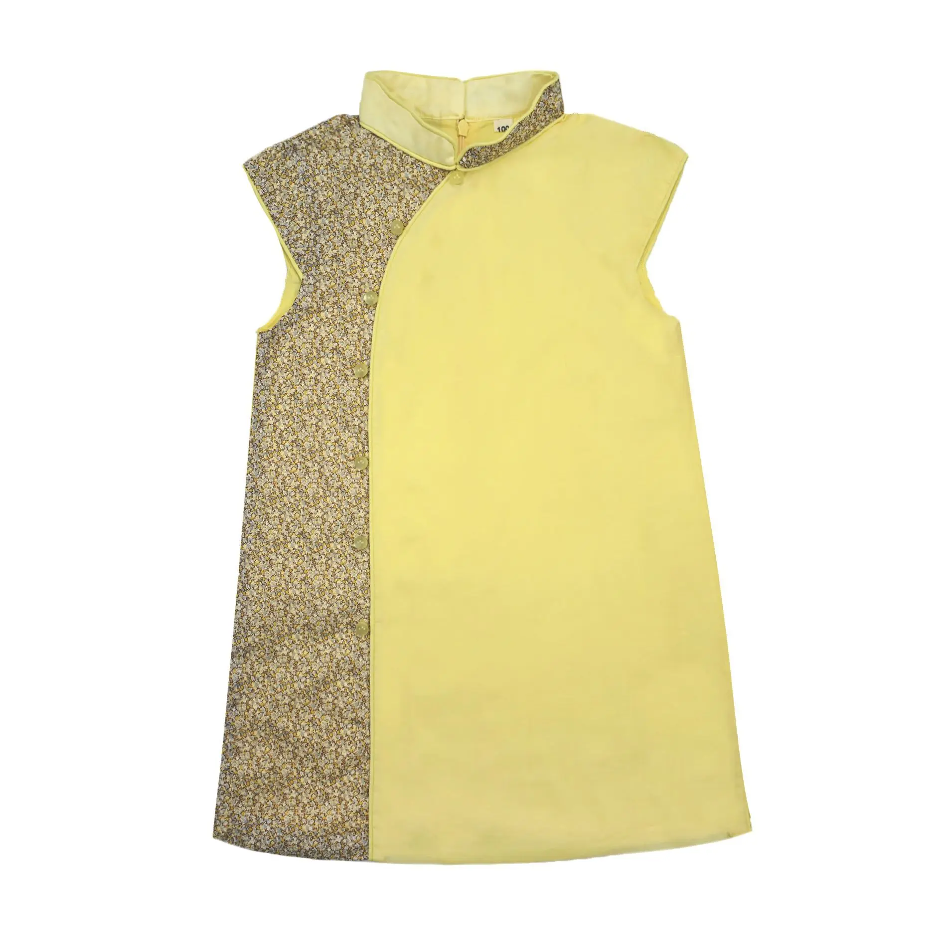 Panda Baby Summer 2023 Modified Chinese Style Dress for Girls Thin Yellow Floral Patchwork Cheongsam Dress with Modern Twist
Panda Baby Summer 2023 Modified Chinese Style Dress for Girls Thin Yellow Floral Patchwork Cheongsam Dress with Modern Twist