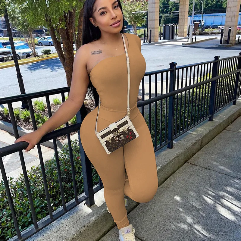 Spring Solid Elastic 2 Piece Sets Women Outfit Matching Sets One Shoulder Skew Neck T-Shirt Top and Pants Casual Sporty Outfits
Spring Solid Elastic 2 Piece Sets Women Outfit Matching Sets One Shoulder Skew Neck T-Shirt Top and Pants Casual Sporty Outfits
