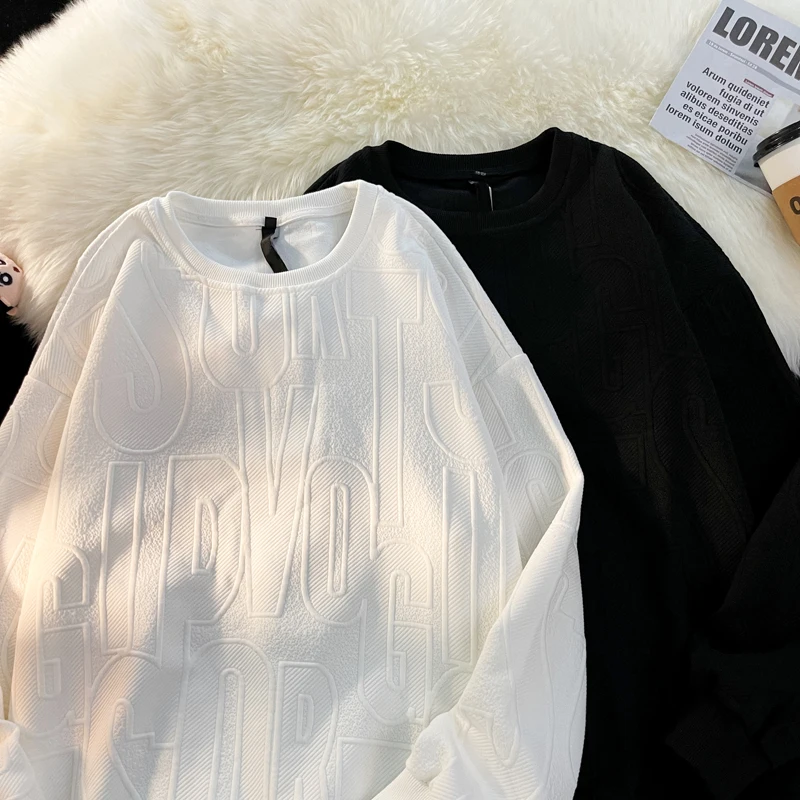 Мужская толстовка, Мужская зимняя Базовая рубашка, трехмерная рубашка с длинным рукавом, свободная модная американская Осенняя толстовка с круглым вырезом, пальто 
Мужская толстовка, Мужская зимняя Базовая рубашка, трехмерная рубашка с длинным рукавом, свободная модная американская Осенняя толстовка с круглым вырезом, пальто