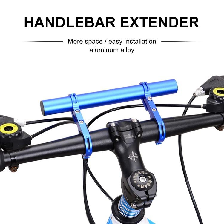 

30CM Bicycle Handlebar Extension Front Light Bracket Extender MTB Mountain Bike Accessories Computer Lamp Support 10cm/20cm/30cm