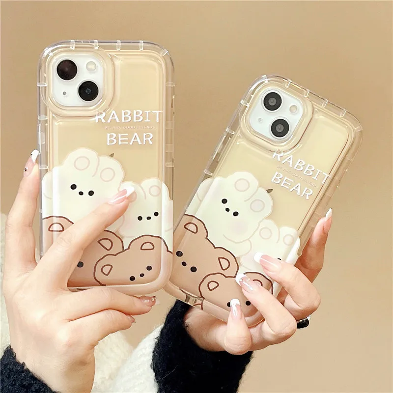 Cute Rabbit Bear Clear Case For iPhone 11 Case Cover iPhone 14 Pro Max 15 12 13 XS XR X SE 2022 2020 7 8 6 6S Plus Silicone Case
Cute Rabbit Bear Clear Case For iPhone 11 Case Cover iPhone 14 Pro Max 15 12 13 XS XR X SE 2022 2020 7 8 6 6S Plus Silicone Case