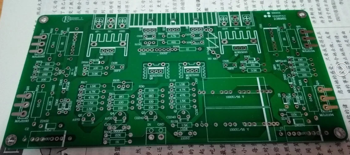 

Последнее поступление, 1 пара, KSA50 KRELL50 Hifi печатная плата усилителя мощности (2 канала чистой печатной платы) 180*90 мм, толщина 2 мм