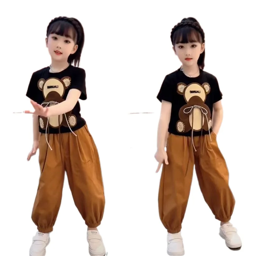 Летние комплекты, новый летний спортивный костюм с коротким рукавом для девочек, детская одежда из двух предметов на 4-12 лет
Летние комплекты, новый летний спортивный костюм с коротким рукавом для девочек, детская одежда из двух предметов на 4-12 лет