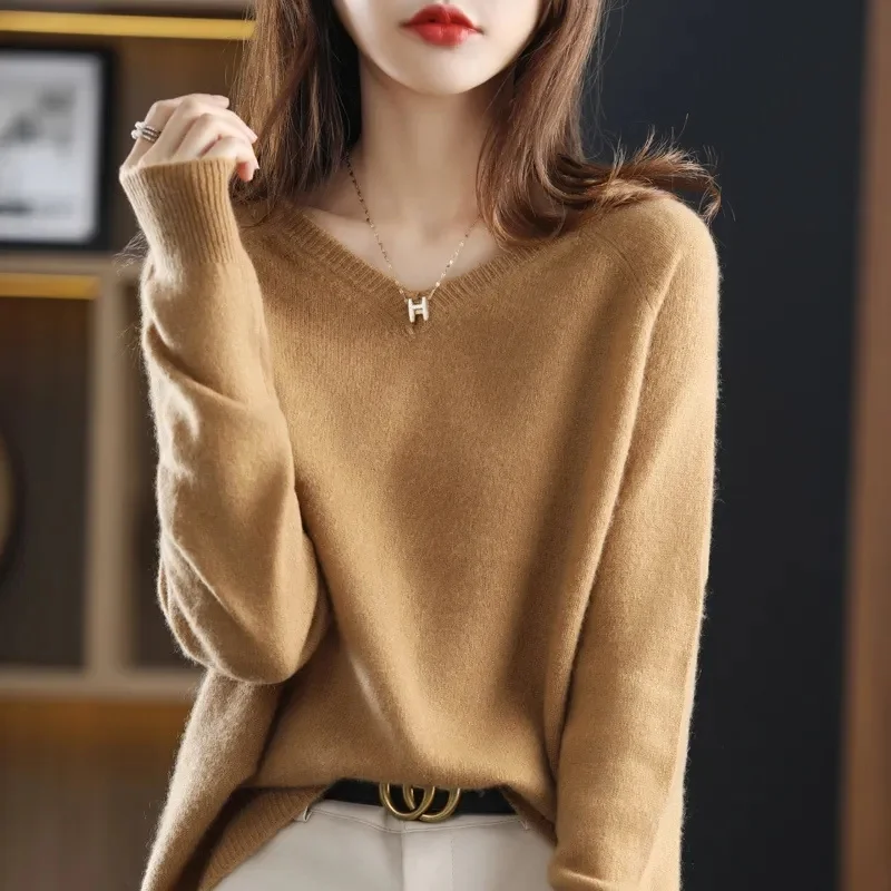 2023 Women Sweater Long Sleeve Spring Autumn Knitwears Korean Fashion Stripe Pullovers Slim Fit Knit Tops Casual V-neck Jumpers
2023 Women Sweater Long Sleeve Spring Autumn Knitwears Korean Fashion Stripe Pullovers Slim Fit Knit Tops Casual V-neck Jumpers