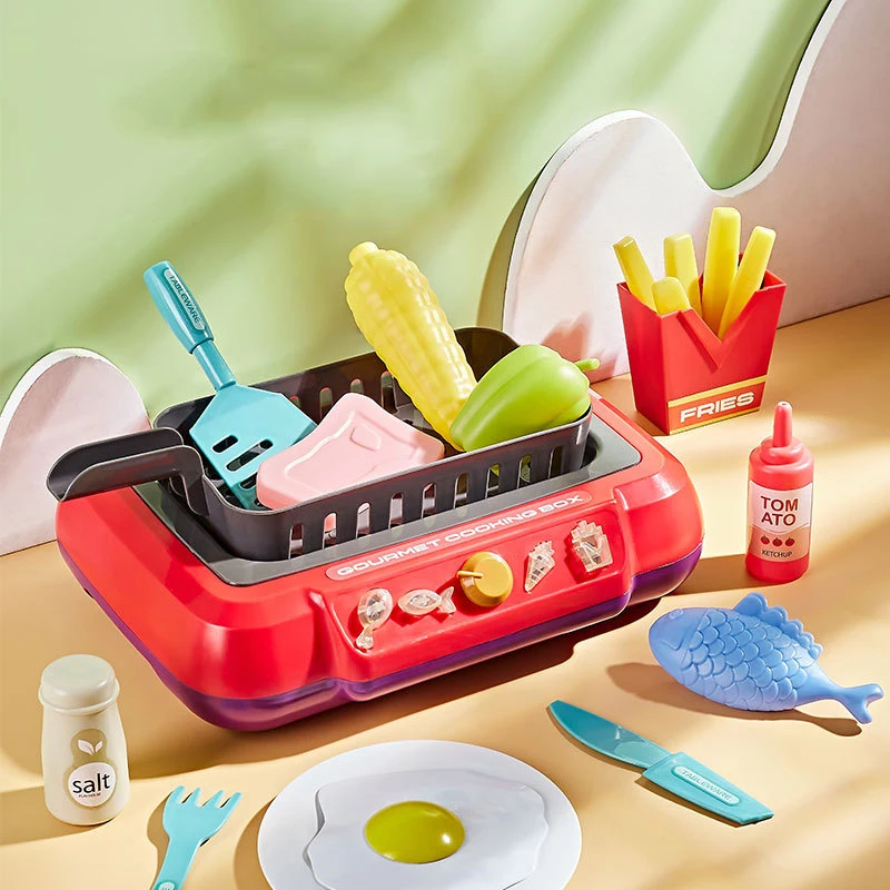 Children's Barbecue Table Toys Play Home Color-changing Food Simulation Cooking Rice Cooking Multifunctional Induction Cooker
Children's Barbecue Table Toys Play Home Color-changing Food Simulation Cooking Rice Cooking Multifunctional Induction Cooker