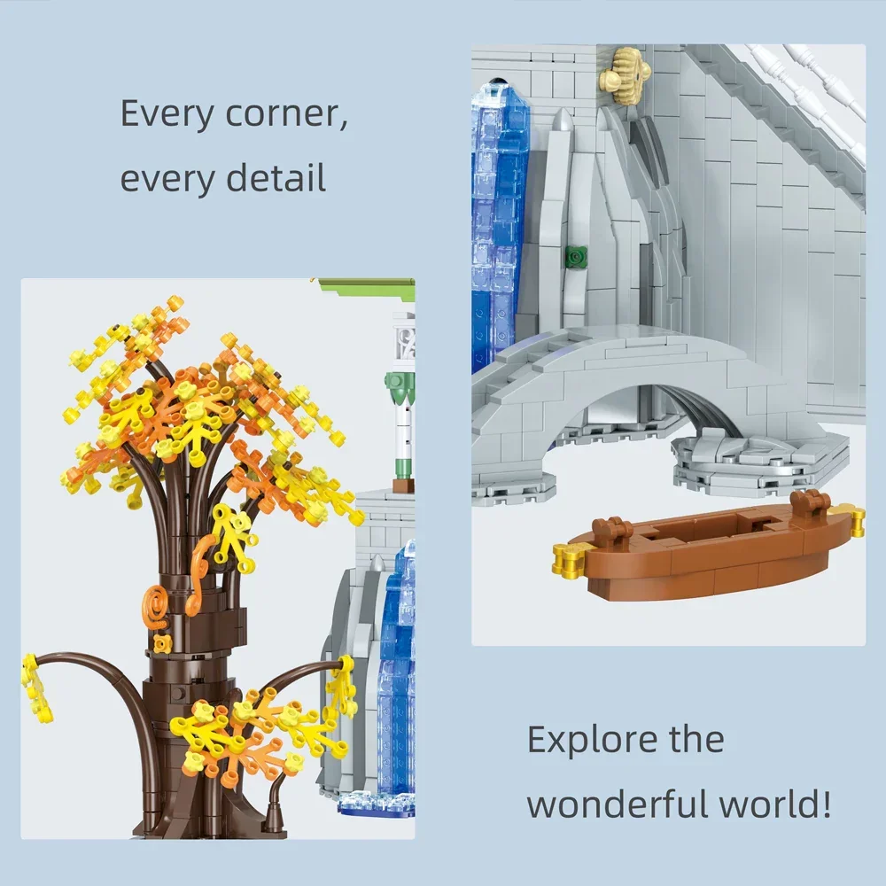 5836PCS Tower of Power Building Blocks The Valley Twilight Model Desktop Decoration Brick Puzzle Toys for Children Kids Gift 5836PCS Tower of Power Building Blocks The Valley Twilight Model Desktop Decoration Brick Puzzle Toys for Children Kids Gift