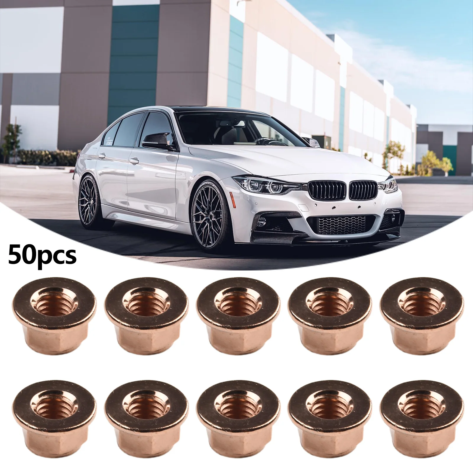 50pcs Copper Exhaust Nuts M8 SW13 Copper-plated Head Stud Lock Nuts Copper Bolt Screw 8mm Turbocharger Nut Car Fasteners Accesso
50pcs Copper Exhaust Nuts M8 SW13 Copper-plated Head Stud Lock Nuts Copper Bolt Screw 8mm Turbocharger Nut Car Fasteners Accesso