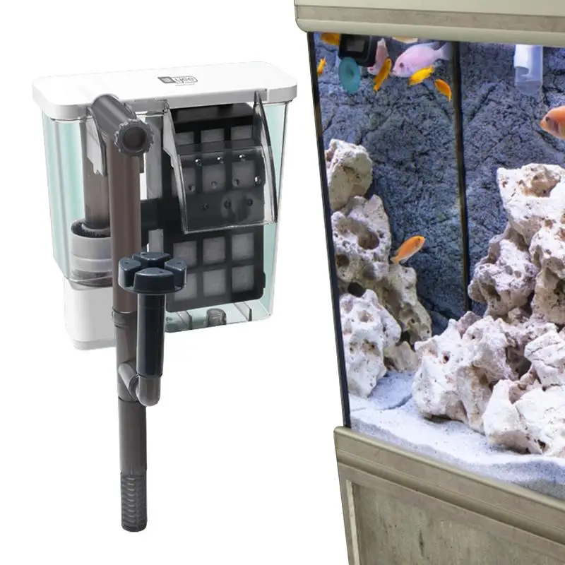 Tank Shock-Absorbent Aquarium Power Filter With Cover Skimmer 5 Gallon Filter For Fish Tank Microporous Cotton & Activated
Tank Shock-Absorbent Aquarium Power Filter With Cover Skimmer 5 Gallon Filter For Fish Tank Microporous Cotton & Activated