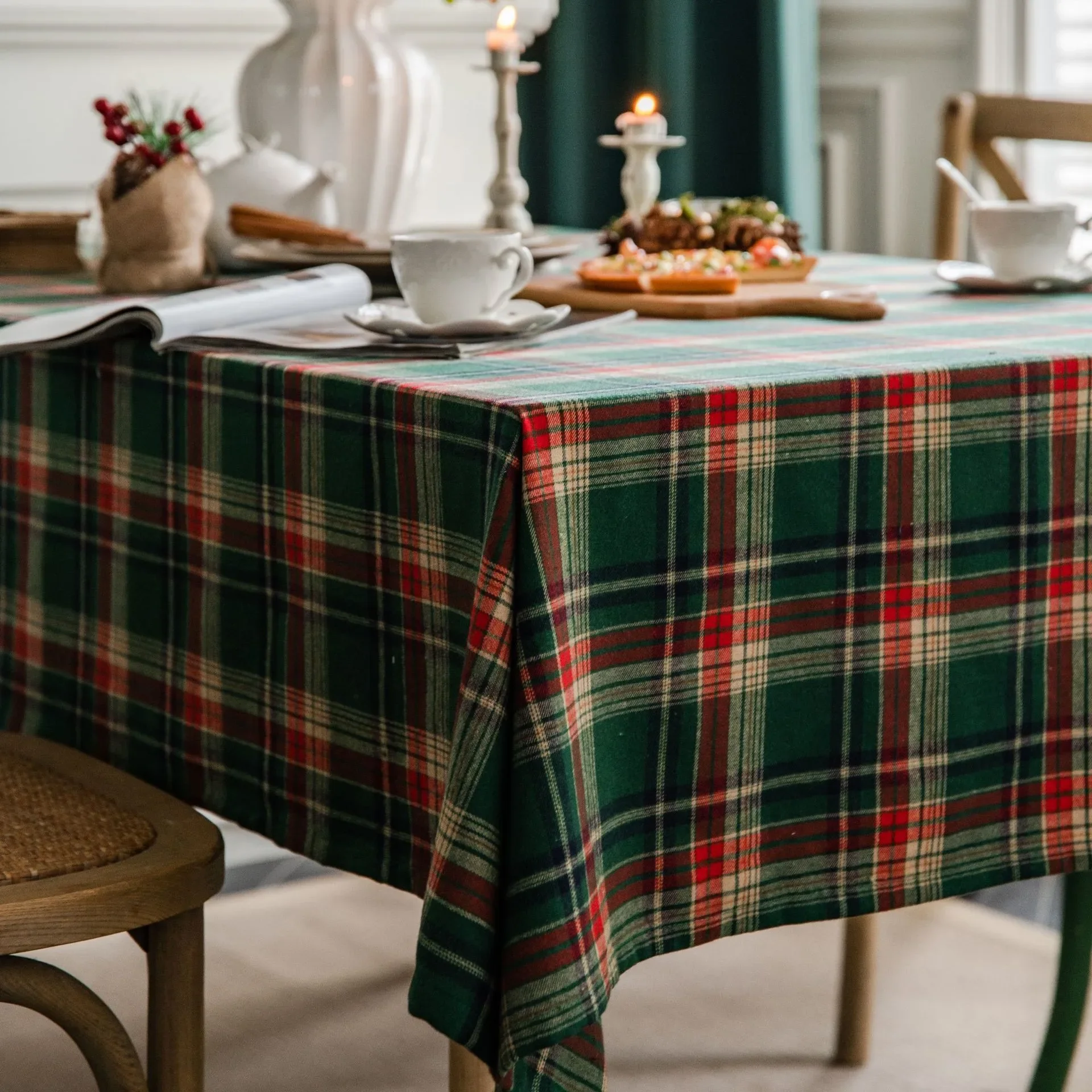 Christmas Tablecloth Plaid Decoration Holiday Tablecloth Rectangular Coffee Table Cover Waterproof Oil-proof and Anti-scalding
Christmas Tablecloth Plaid Decoration Holiday Tablecloth Rectangular Coffee Table Cover Waterproof Oil-proof and Anti-scalding