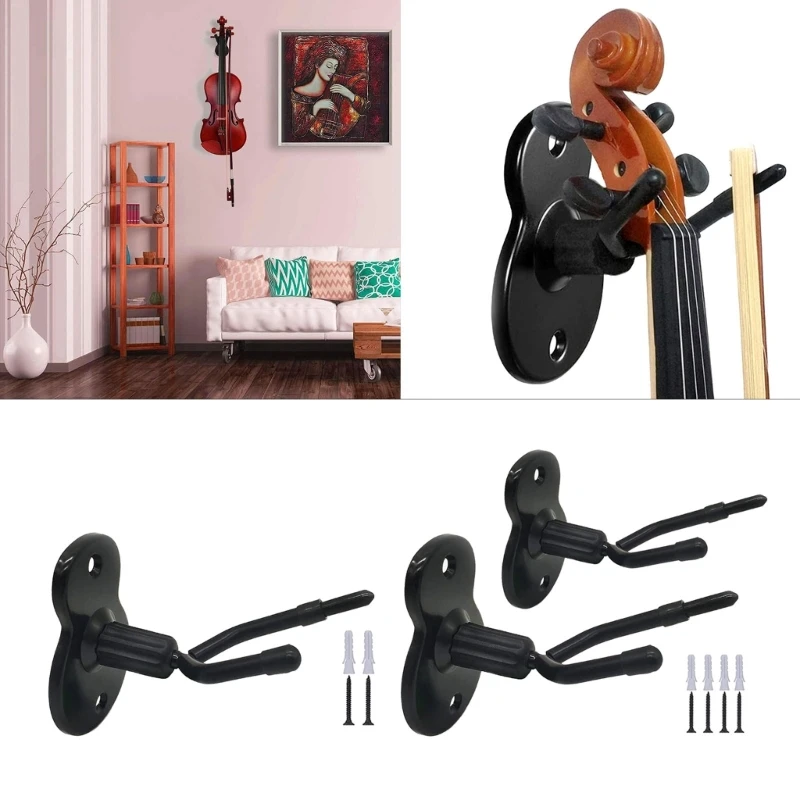 

Violin Holder with Bows Hook, Home & Studio Wall Mount Violin Hangers Violin Violas Wall Mount Hanger Violin Hook Drop Shipping