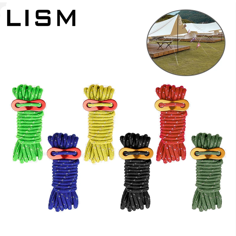 Dia 4MM 4 Meters Paracord Parachute Cord Reflective Lanyard Tent Rope Durable Tarpaulin Guy Line for Outdoor Camping Hiking
Dia 4MM 4 Meters Paracord Parachute Cord Reflective Lanyard Tent Rope Durable Tarpaulin Guy Line for Outdoor Camping Hiking