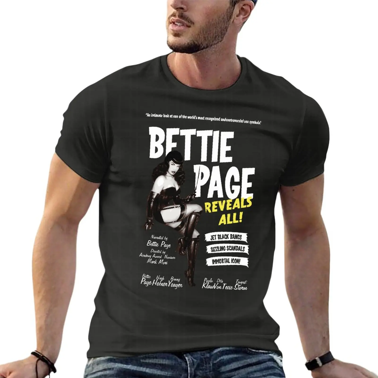 Bettie Page Reveals Poster Oversized T Shirts For Mens Clothing 100% Cotton Streetwear Large Size Top Tee
Bettie Page Reveals Poster Oversized T Shirts For Mens Clothing 100% Cotton Streetwear Large Size Top Tee