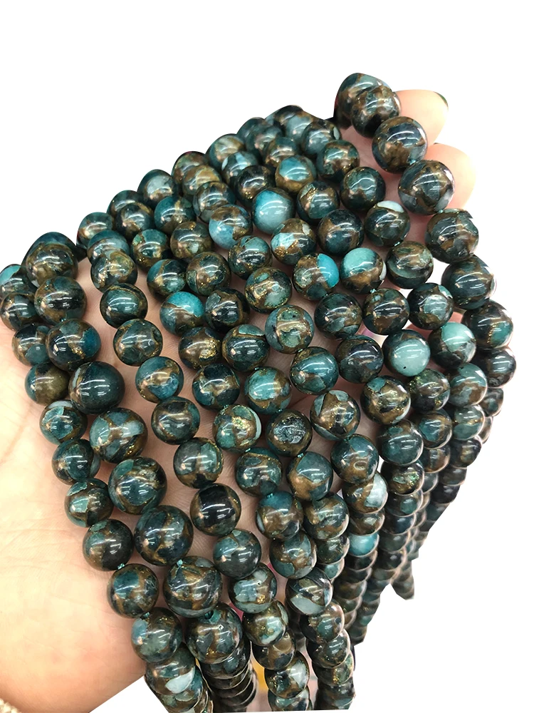 2022 New 6/8mm Gold Multicolor Blue Stone Round Loose Beads Jade 15" Strand 6 8MM DIY Bracelet Needlework Beads Strand
2022 New 6/8mm Gold Multicolor Blue Stone Round Loose Beads Jade 15" Strand 6 8MM DIY Bracelet Needlework Beads Strand