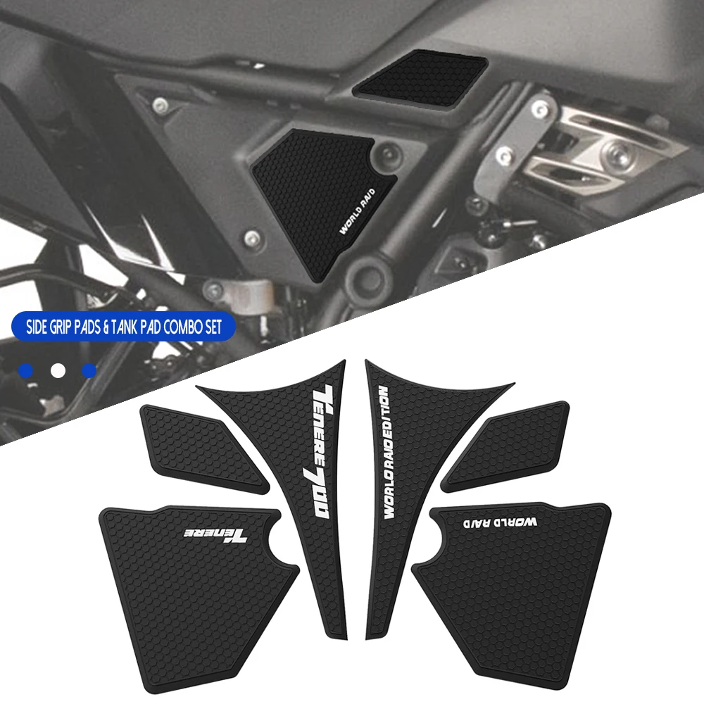 New FOR Yamaha Tenere 700 World Raid Standard Edition Anti slip Tank Pad Sticker Set Gas Knee Grip Traction Side Decal 2022 2023
New FOR Yamaha Tenere 700 World Raid Standard Edition Anti slip Tank Pad Sticker Set Gas Knee Grip Traction Side Decal 2022 2023