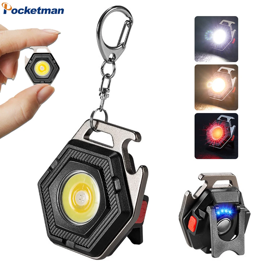 Mini high-power key chain flashlight, tripod, red, white and yellow seven gear electric display, magnetic attraction USB
Mini high-power key chain flashlight, tripod, red, white and yellow seven gear electric display, magnetic attraction USB