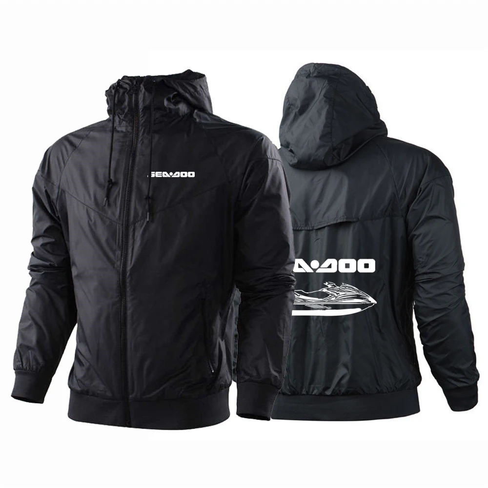 

Sea Doo Seadoo Moto Men's New Long Sleeve Hoodie Harajuku Splicing Windbreaker Zipper Jacket Sports College Classic Top Clothing