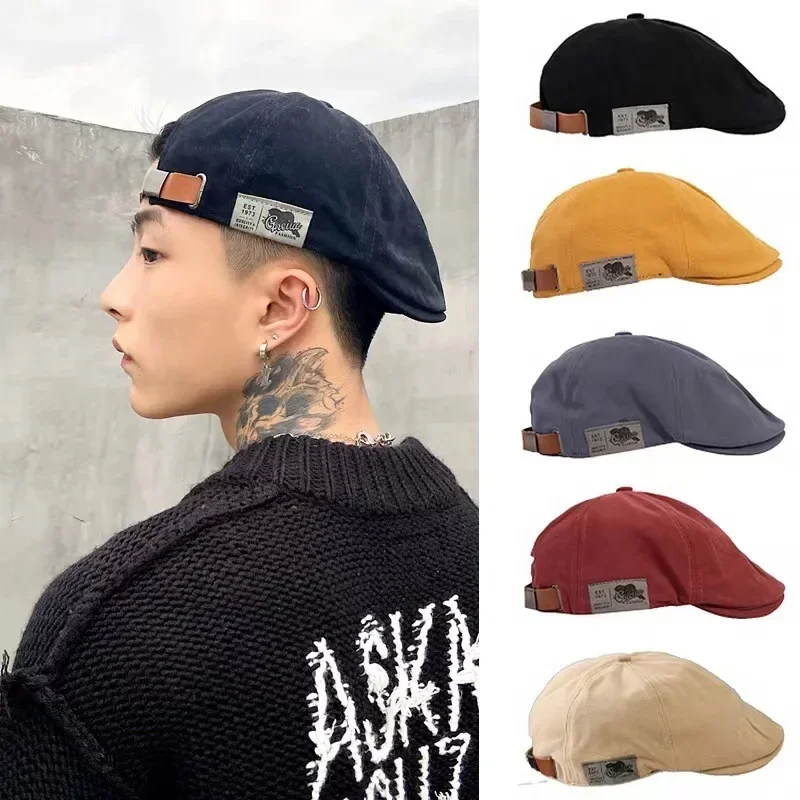 

Luxury Cotton Peaky Blinders Caps for Men Hats Berets British Western Style Ivy Cap Classic Winter Woman Vintage Linen Beret