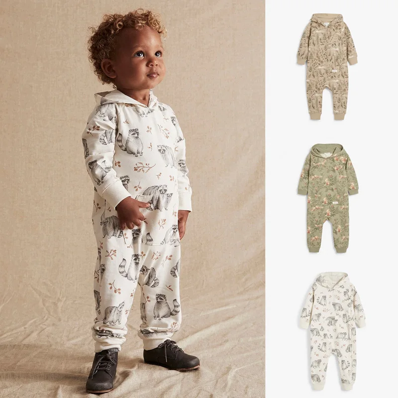 Autumn New Baby Romper for Boys and Girls Cute Print Long-sleeved Zipper Hooded Jumpsuit Outwear
Autumn New Baby Romper for Boys and Girls Cute Print Long-sleeved Zipper Hooded Jumpsuit Outwear