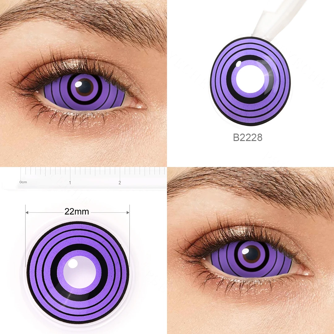 Sharingan Rinnegan Colossus Sclera Lenses Halloween Contact Lenses Cosplay Eye Contacts 22MM Purple Lenses Anime Accessories
Sharingan Rinnegan Colossus Sclera Lenses Halloween Contact Lenses Cosplay Eye Contacts 22MM Purple Lenses Anime Accessories